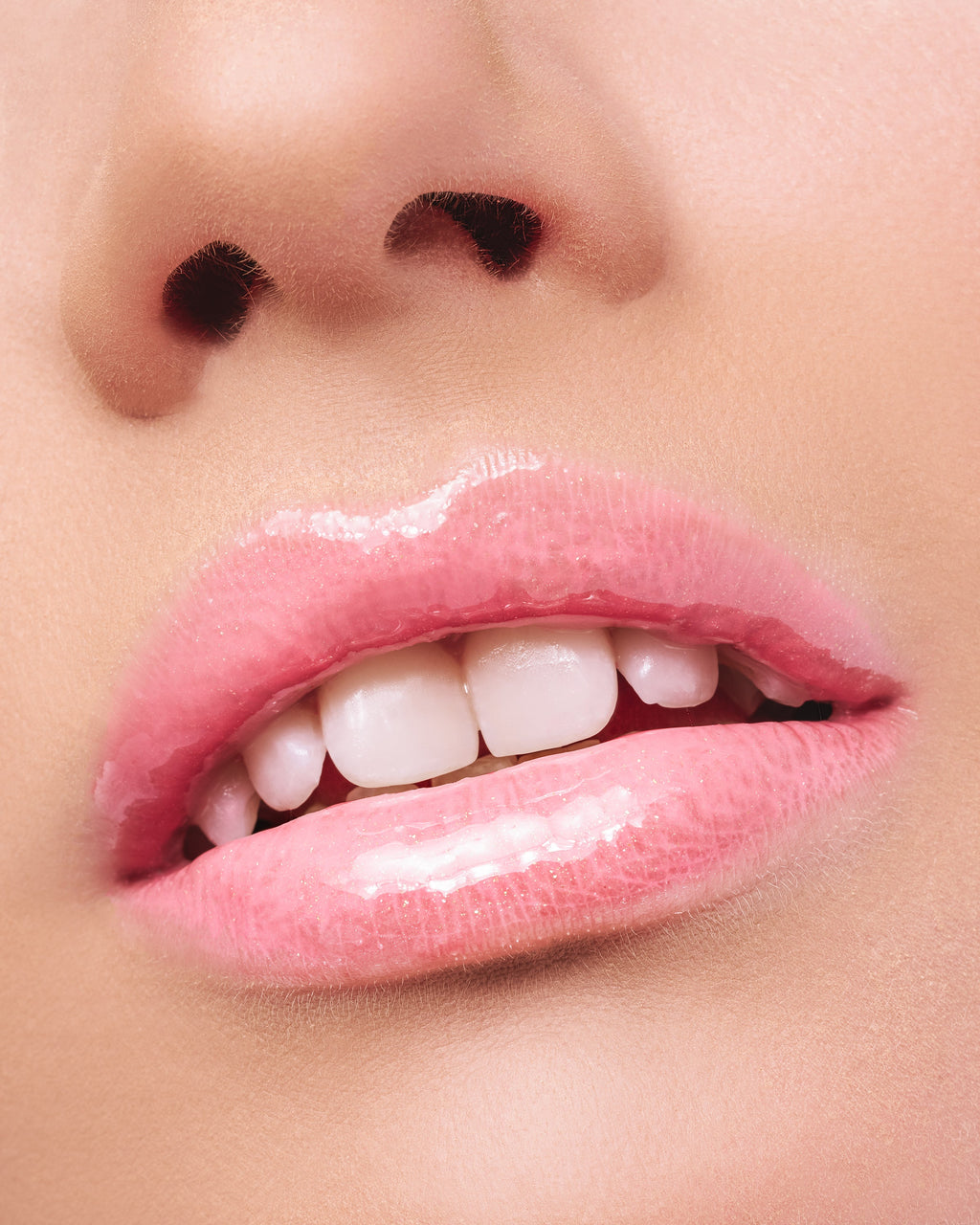 LipAddict #211 Air Kiss rosy coral-pink with fine golden shimmer shade